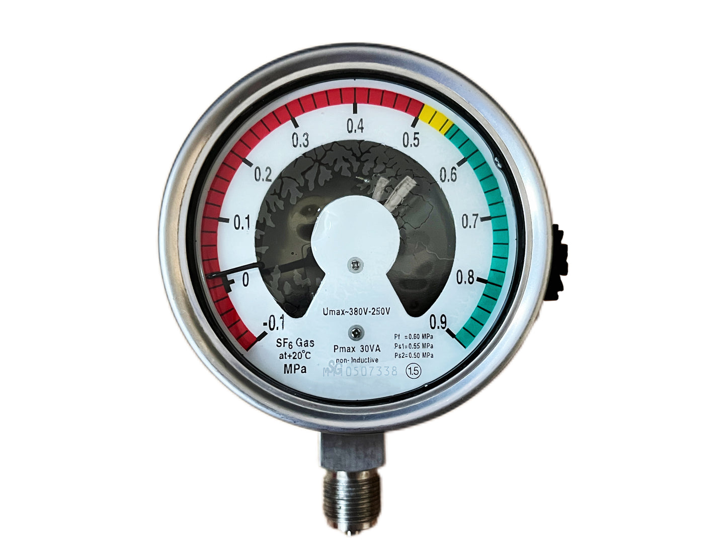 Sulphur Hexafluoride Density Relay Gas Density Gauge Oil Filled With Remote Transmission Electric Contact Pressure Gauge For Filling Cabinet